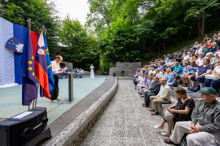 Proslava ob dnevu državnosti v Letnem gledališču Dob; foto Rok Majhenič