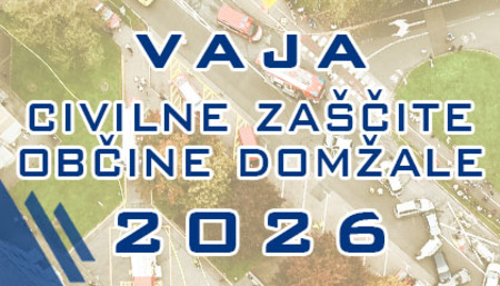 Zaščitno-reševalna vaja Domžale 2026