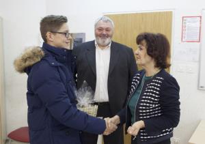 Mini župan in mini podžupanja na Tradicionalnem slovenskem zajtrku