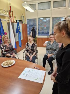 Podpis ekolistine na OŠ Domžale