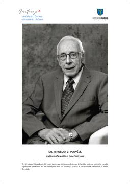 Častni občan dr. Miroslav Stiplovšek, foto: Rok Majhenič
