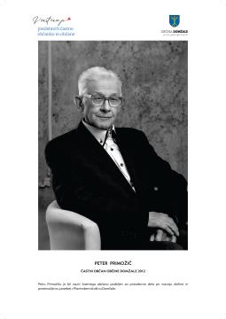 Častni občan Peter Primožič, foto: Rok Majhenič