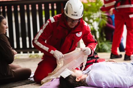 XXVII. regijsko preverjanje usposobljenosti ekip prve pomoči Civilne zaščite in Rdečega križa za ljubljansko regijo; foto: Jure Gubanc-113