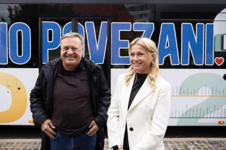 Župan MOL Zoran Janković in županja Domžal mag. Renata Kosec, foto: Jure Gubanc/Občina Domžale