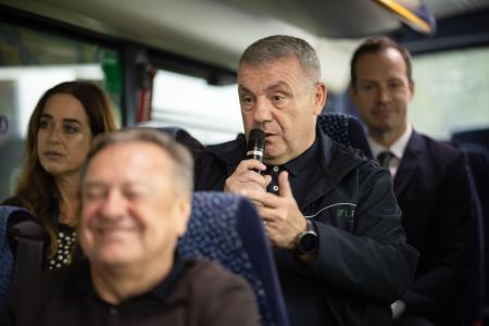 Direktor Ljubljanskega potniškega prometa Peter Horvat, foto: Jure Gubanc/Občina Domžale