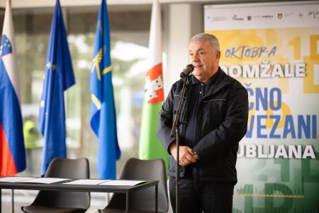 Direktor Ljubljanskega potniškega prometa Peter Horvat, foto: Jure Gubanc/Občina Domžale