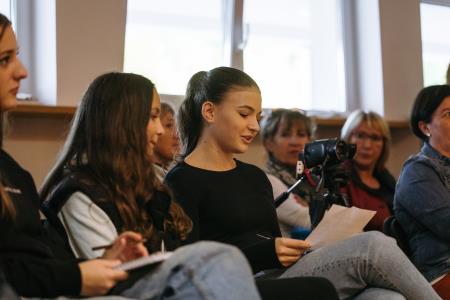 Pogovor ob kavi z Borutom Pahorjem, foto: Eva Žurbi/Občina Domžale