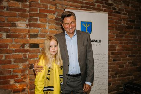 Pogovor ob kavi z Borutom Pahorjem, foto: Eva Žurbi/Občina Domžale