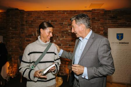 Pogovor ob kavi z Borutom Pahorjem, foto: Eva Žurbi/Občina Domžale