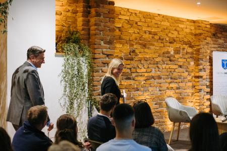 Pogovor ob kavi z Borutom Pahorjem, foto: Eva Žurbi/Občina Domžale