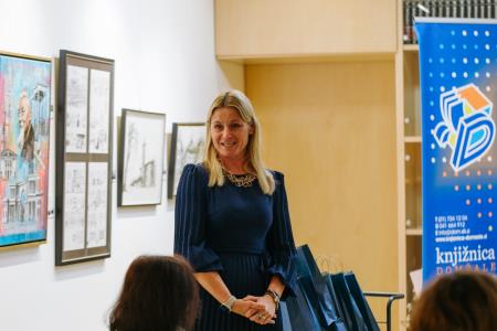 Podjetniška bralna značka, nagovor županje mag. Renate Kosec, foto: Eva Žurbi/Občina Domžale