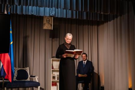 Slavnostna proslava ob slovenskem kulturnem prazniku; foto: Eva Žurbi za Občino Domžale-32