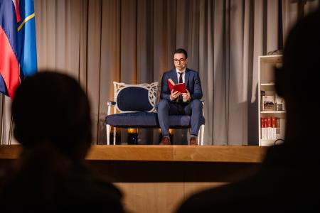 Slavnostna proslava ob slovenskem kulturnem prazniku; foto: Eva Žurbi za Občino Domžale-41