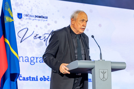 Novi častni občan prof. Tomaž Habe; foto: Rok Majhenič