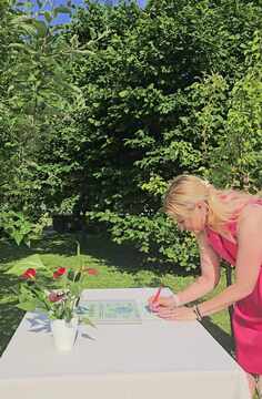 Podpis Ekolistine na OŠ Roje; foto: arhiv Občine Domžale