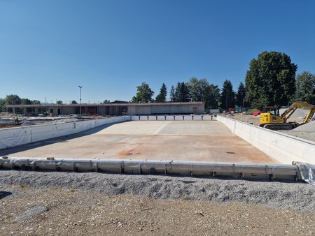 Gradnja domžalskega bazena lepo napreduje