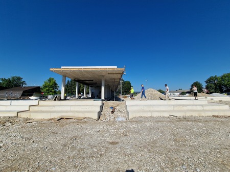 Gradnja domžalskega bazena lepo napreduje
