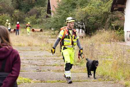 Mednarodno tekmovanje ekip reševalnih psov; foto: Civilna zaščita Domžale