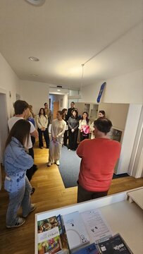 Obisk študentov Fakultete za dizajn; foto: arhiv Občine Domžale